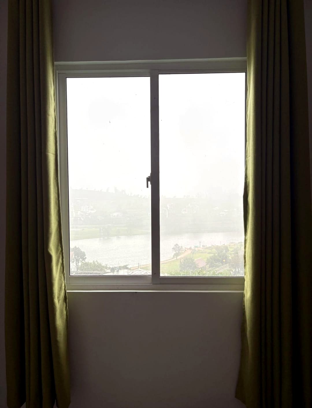 View of Gregory Lake and the hills from a Spring Mist Villa window
